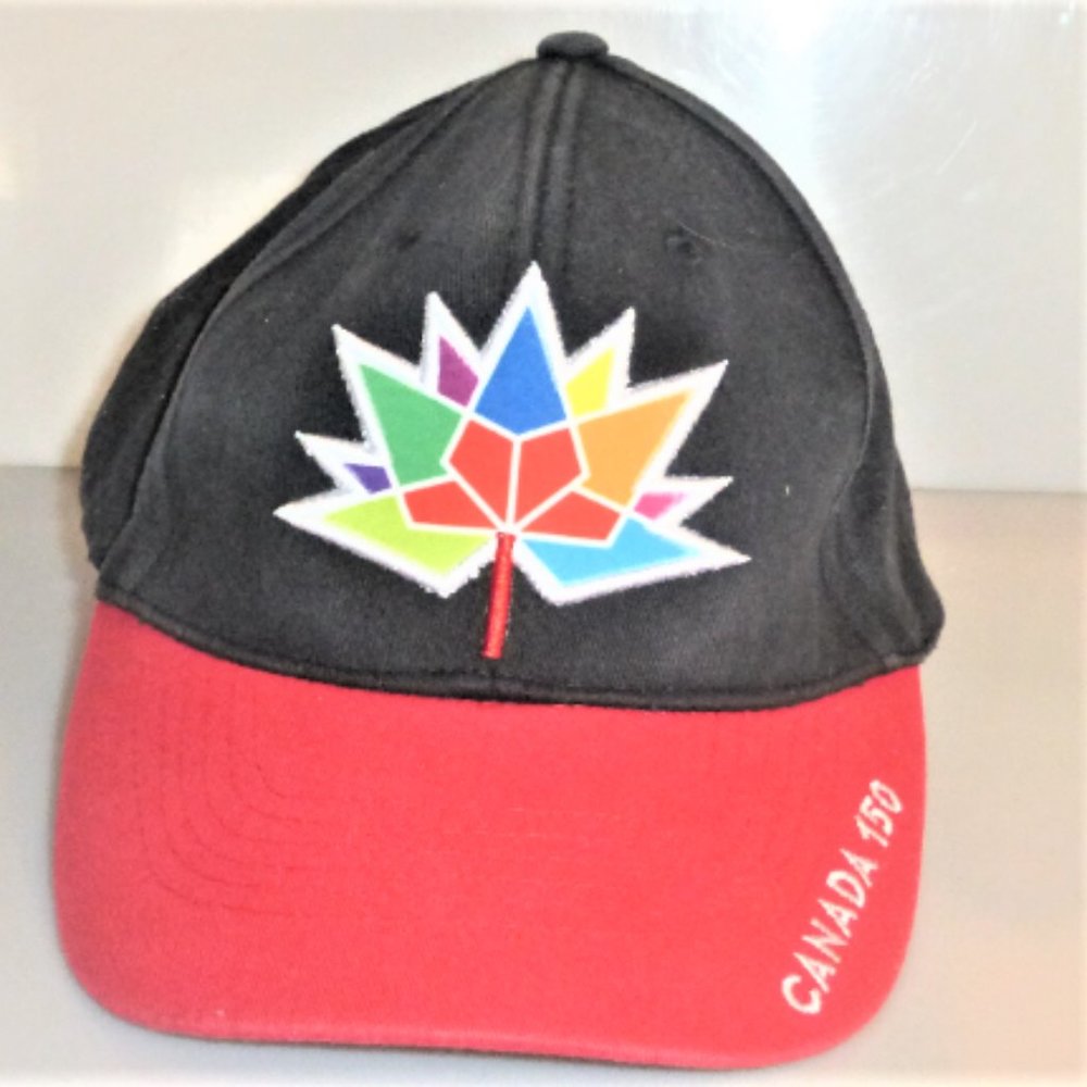 Vintage OLYMPIC HAT Canada 150 Official License One SIZE Vintage Baseball Cap Bl